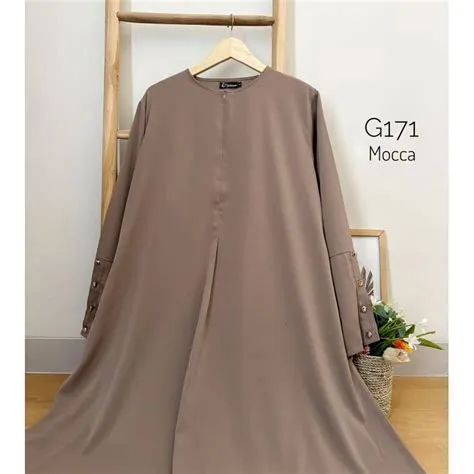 Gamis-mocca-bahan-silk-premium