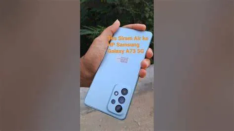 tes-siram-air-sertifikasi-ip64-samsung-a08-Tes-Siram